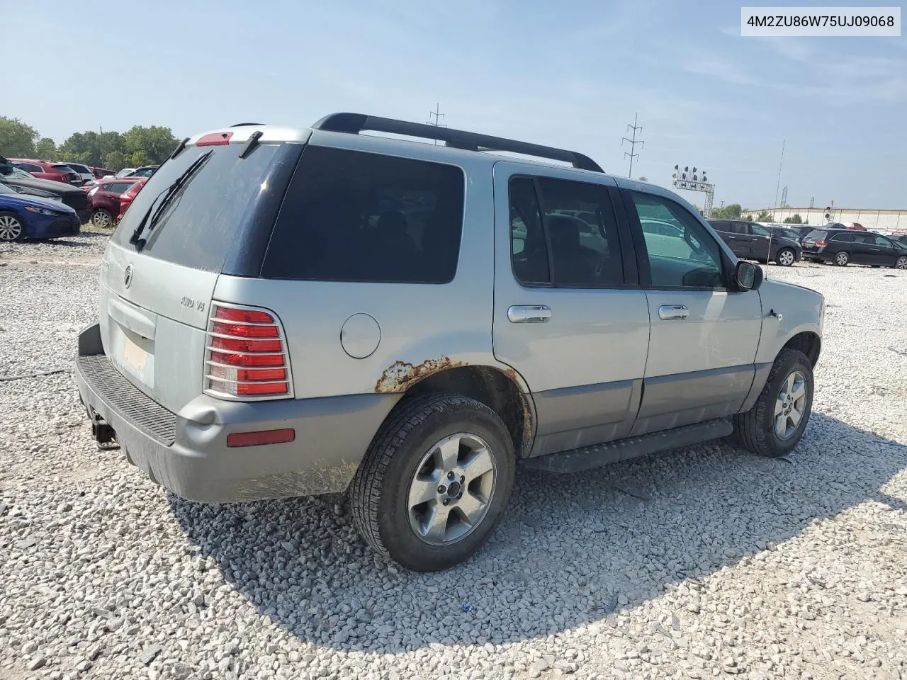 2005 Mercury Mountaineer VIN: 4M2ZU86W75UJ09068 Lot: 68627274