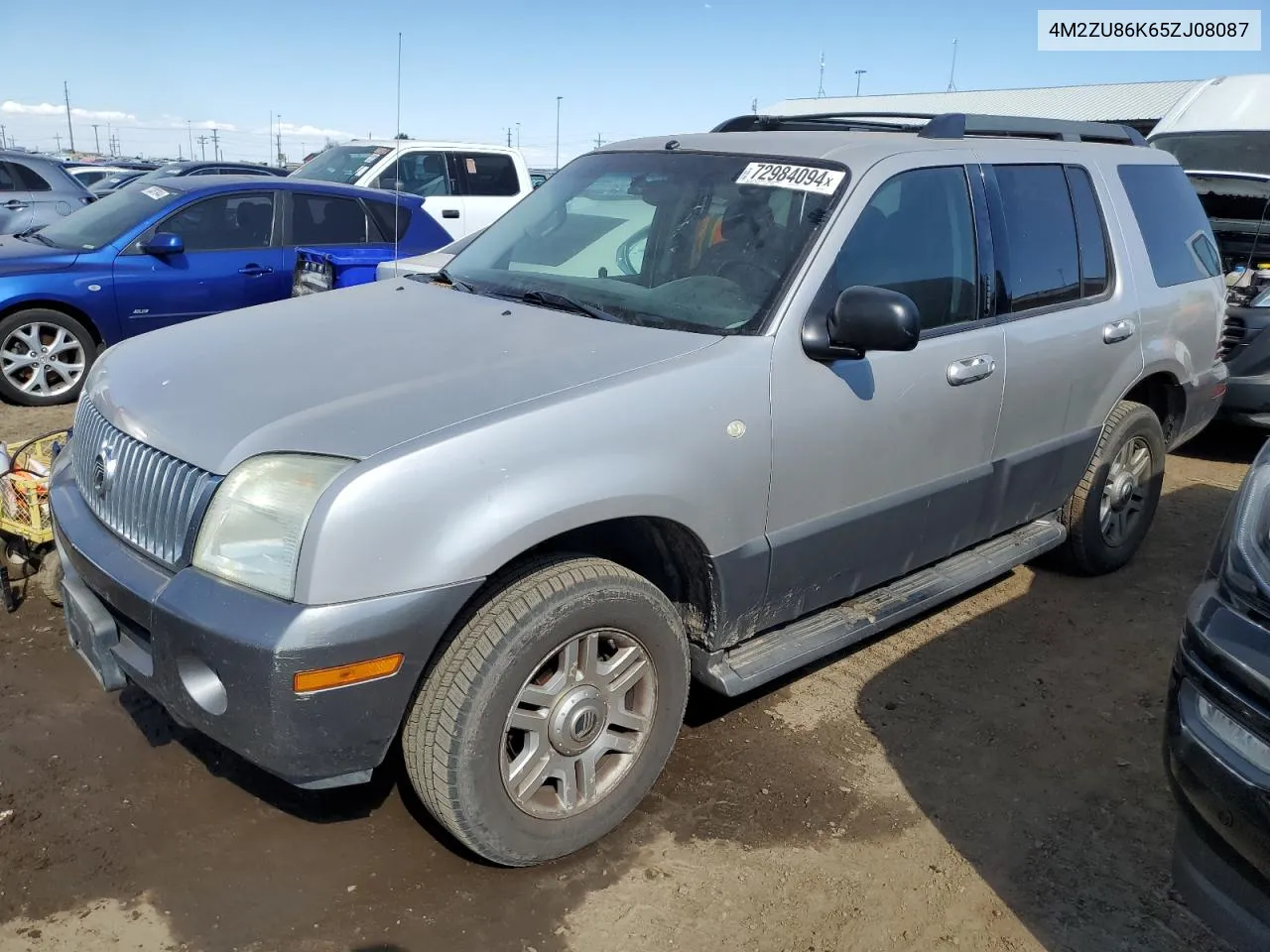 2005 Mercury Mountaineer VIN: 4M2ZU86K65ZJ08087 Lot: 72984094