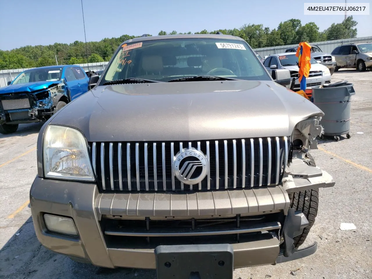 2006 Mercury Mountaineer Luxury VIN: 4M2EU47E76UJ06217 Lot: 56791743