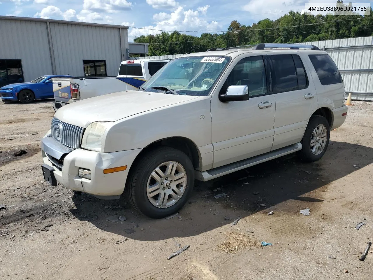 2006 Mercury Mountaineer Premier VIN: 4M2EU38896UJ21756 Lot: 68982004