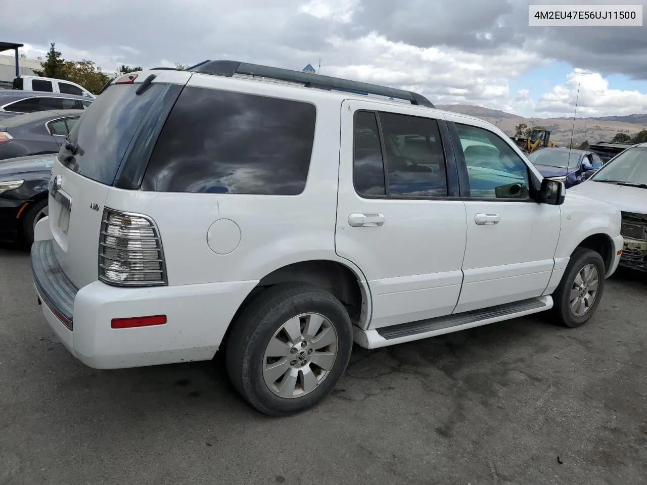 2006 Mercury Mountaineer Luxury VIN: 4M2EU47E56UJ11500 Lot: 78021704