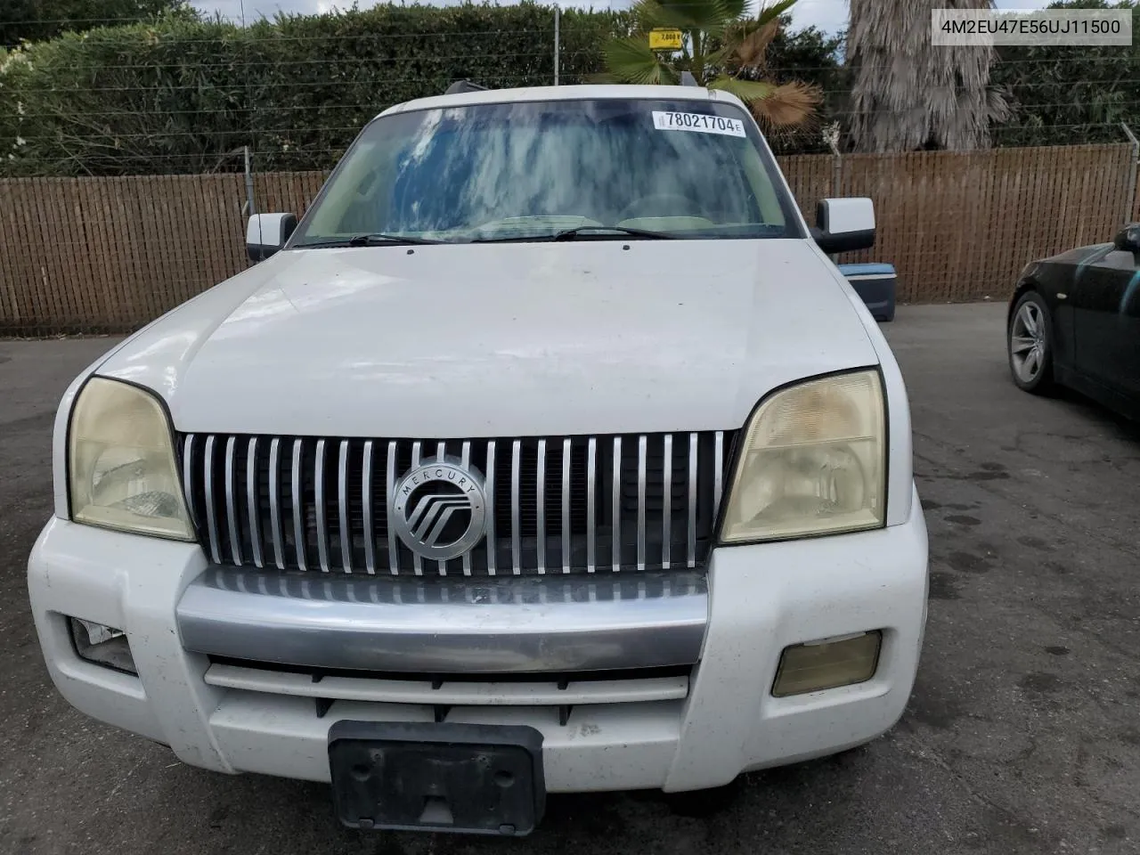 2006 Mercury Mountaineer Luxury VIN: 4M2EU47E56UJ11500 Lot: 78021704