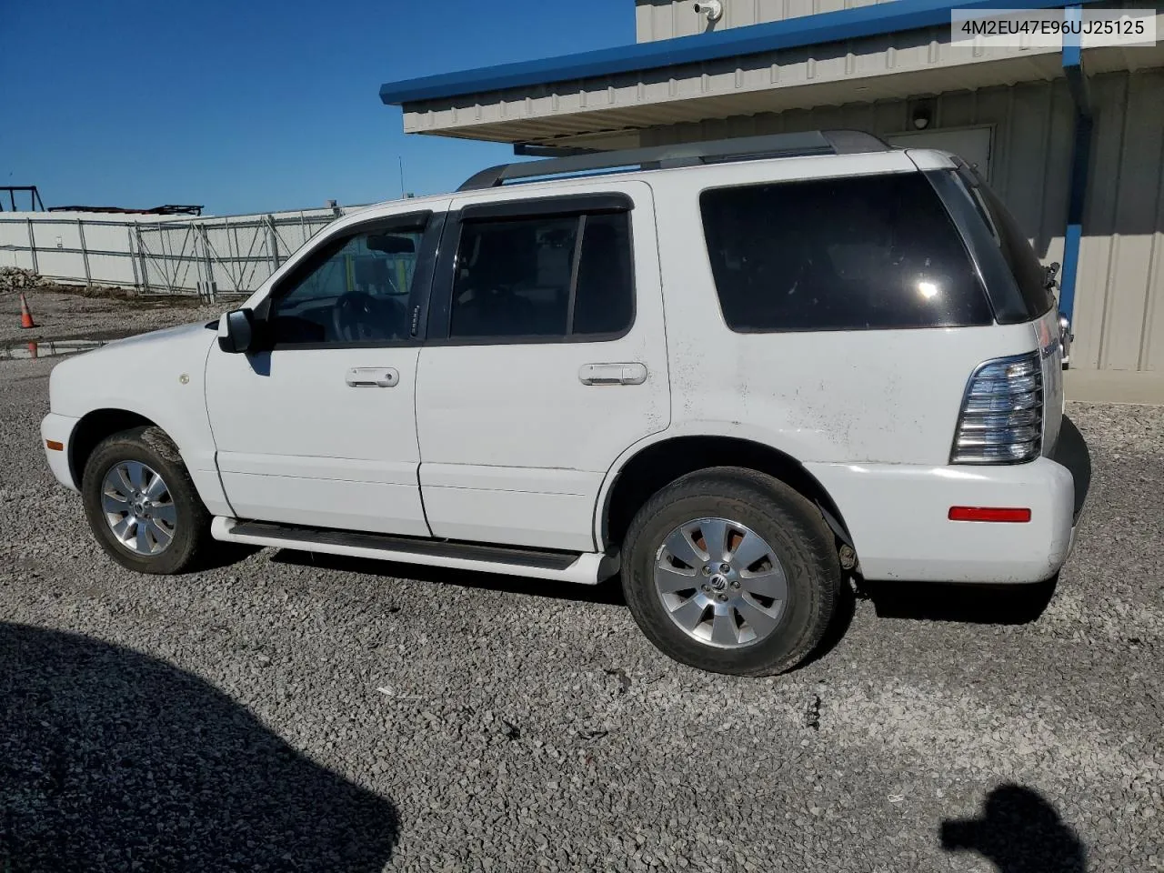 2006 Mercury Mountaineer Luxury VIN: 4M2EU47E96UJ25125 Lot: 80126724