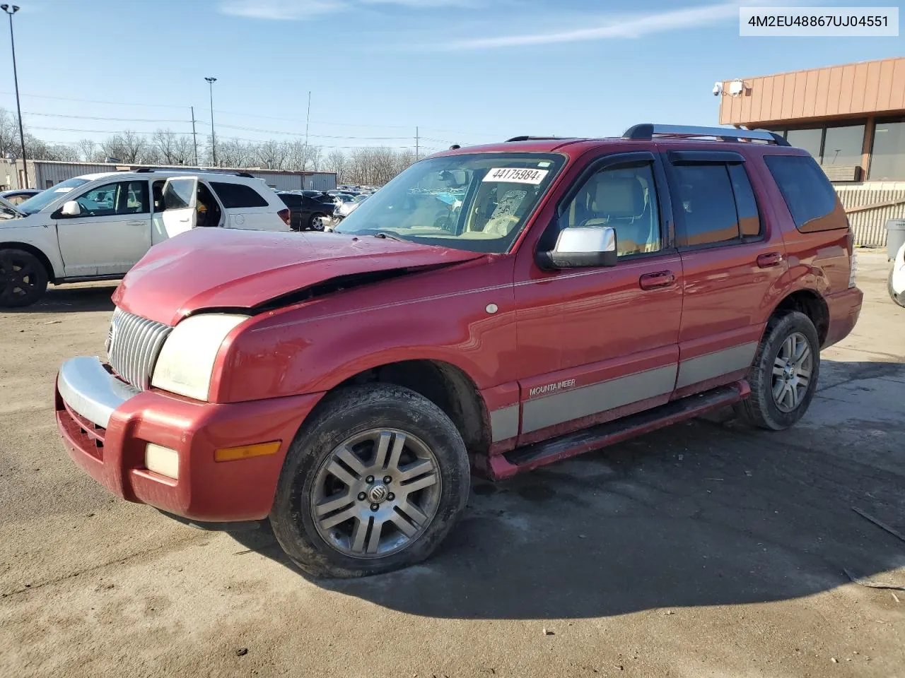 4M2EU48867UJ04551 2007 Mercury Mountaineer Premier