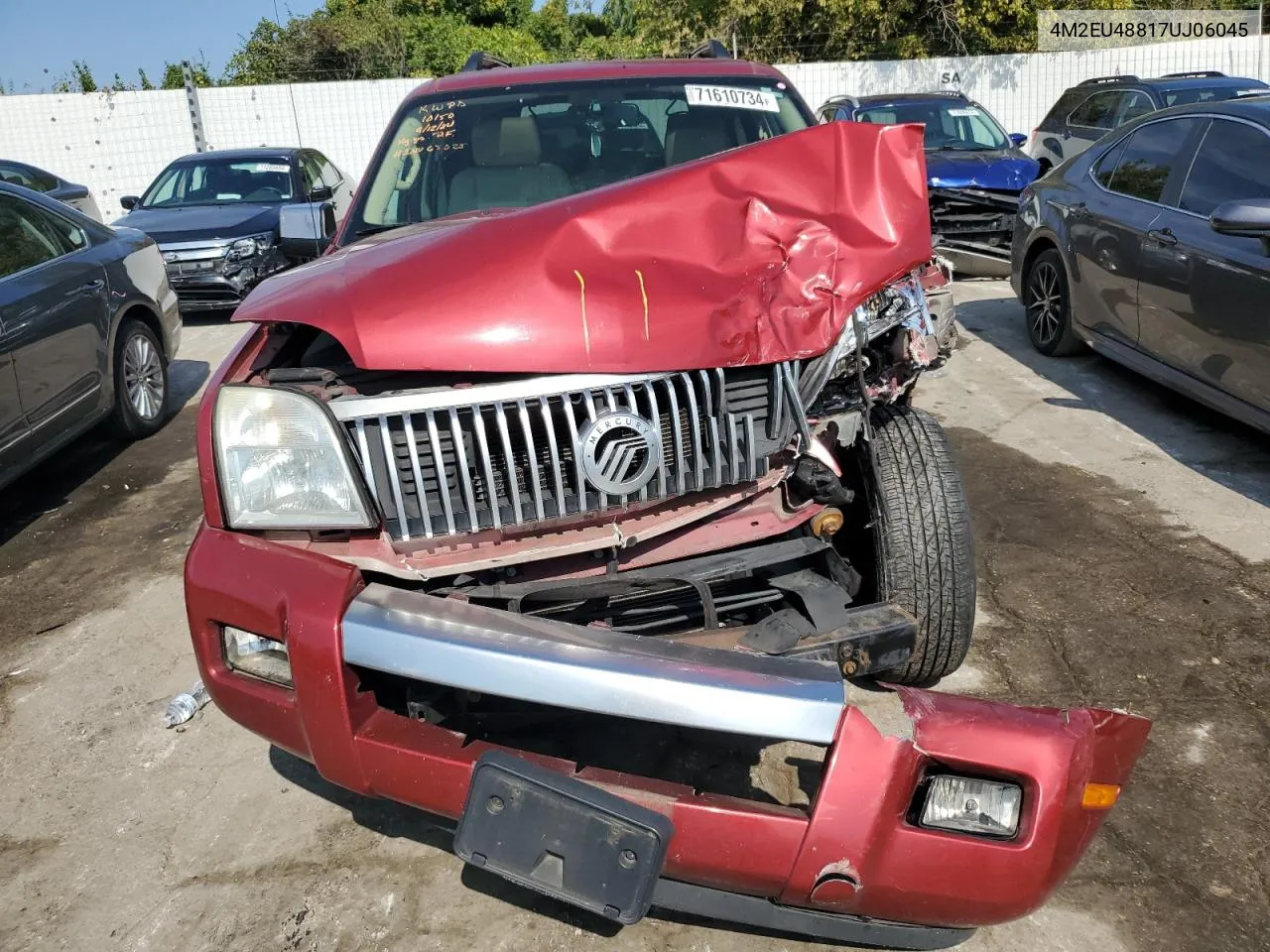 2007 Mercury Mountaineer Premier VIN: 4M2EU48817UJ06045 Lot: 71610734