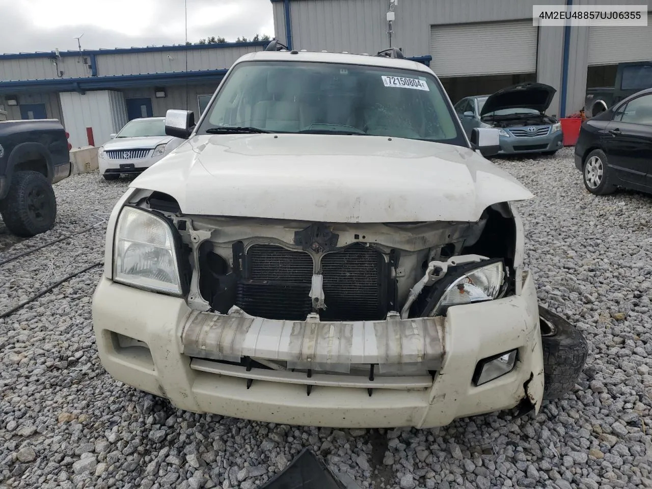 2007 Mercury Mountaineer Premier VIN: 4M2EU48857UJ06355 Lot: 72150804