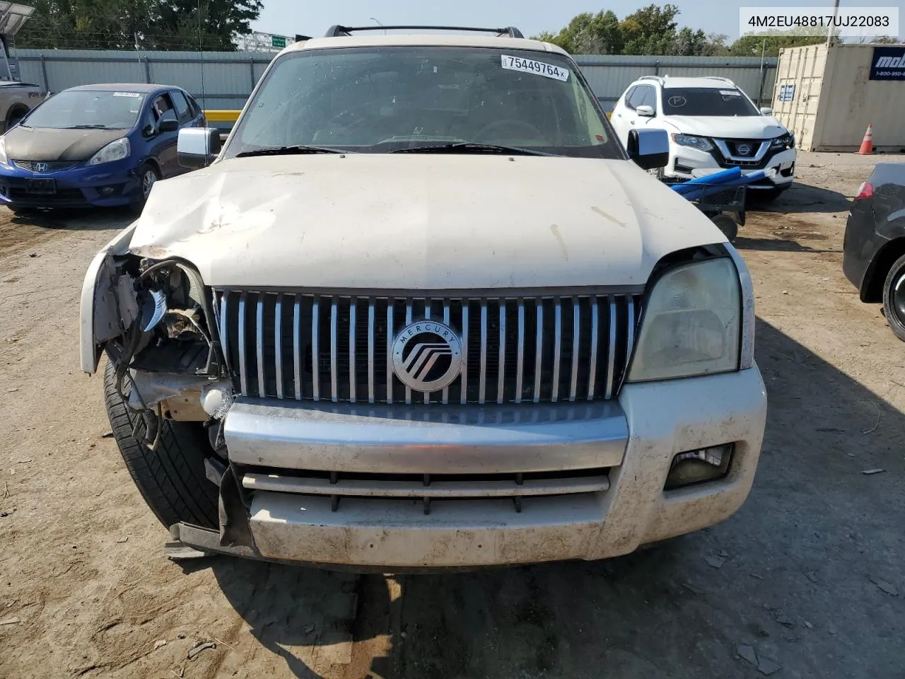 2007 Mercury Mountaineer Premier VIN: 4M2EU48817UJ22083 Lot: 75449764