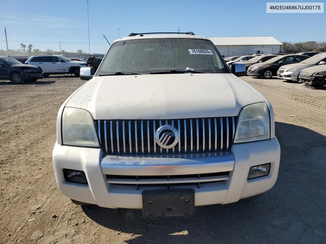 2007 Mercury Mountaineer Premier VIN: 4M2EU48867UJ00175 Lot: 76108024