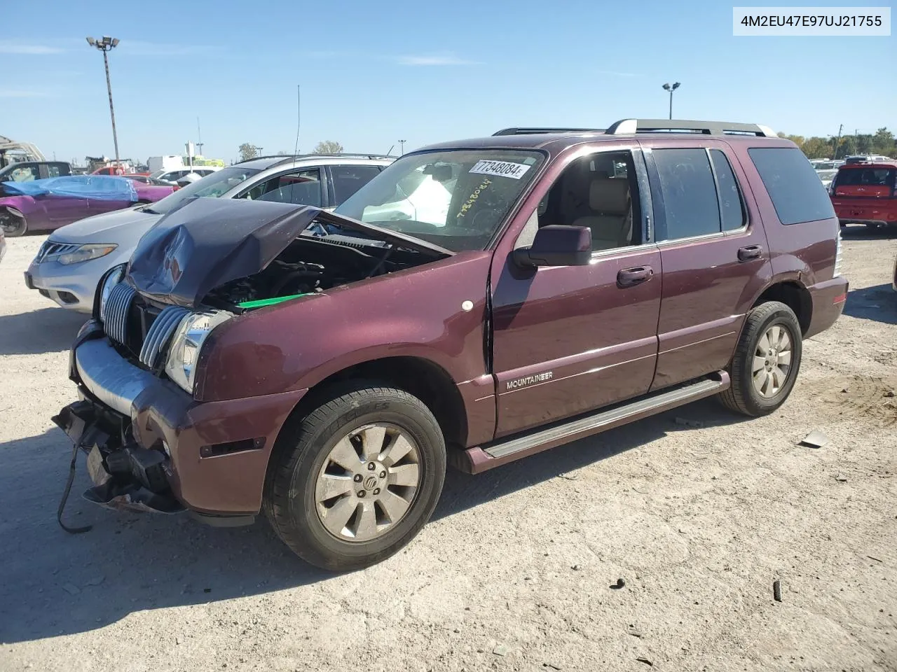 2007 Mercury Mountaineer Luxury VIN: 4M2EU47E97UJ21755 Lot: 77348084