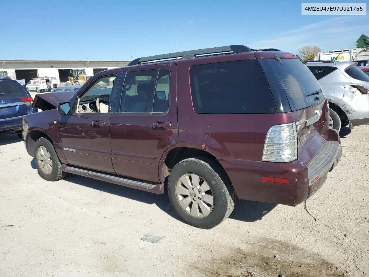 2007 Mercury Mountaineer Luxury VIN: 4M2EU47E97UJ21755 Lot: 77348084