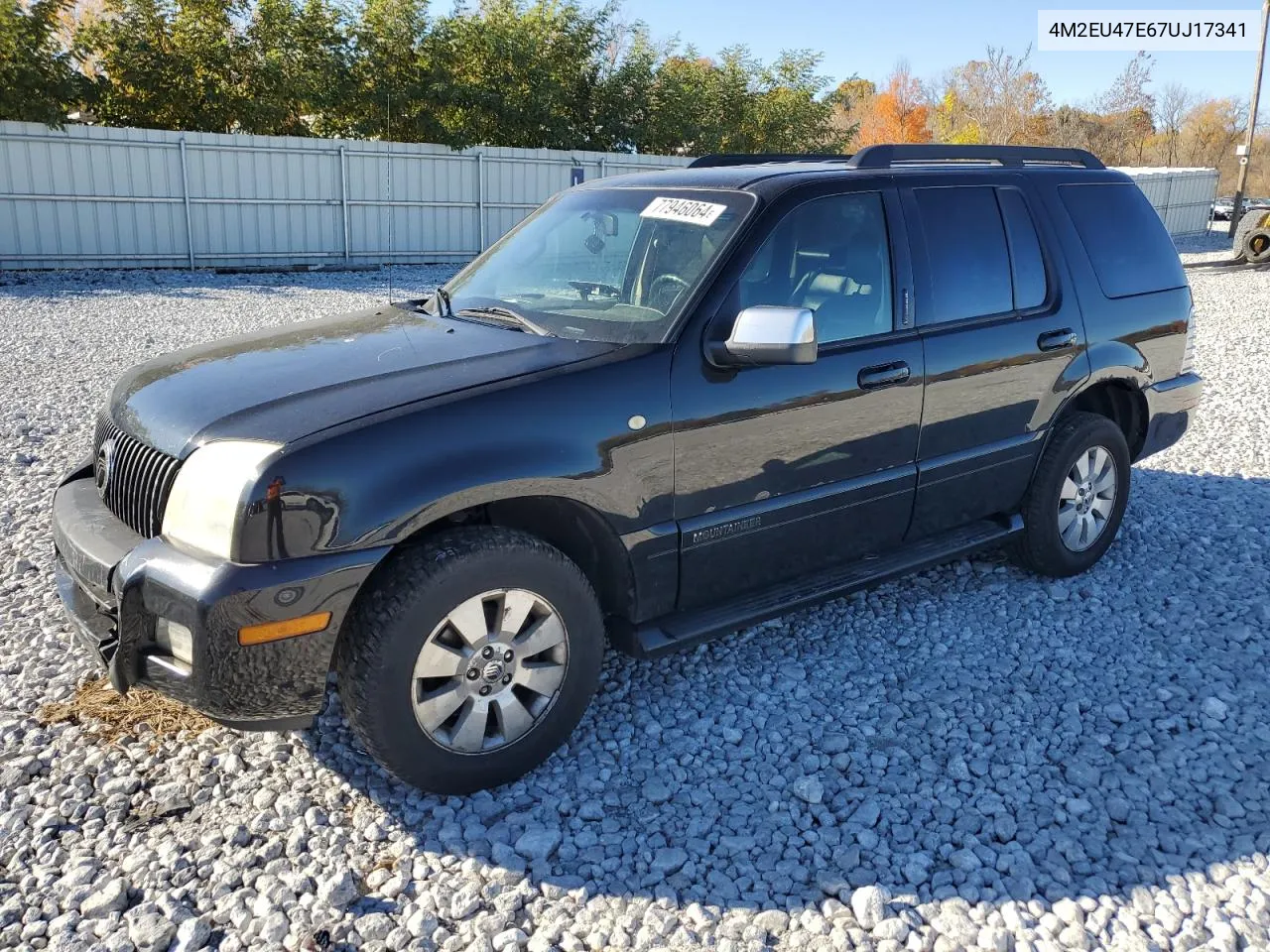 2007 Mercury Mountaineer Luxury VIN: 4M2EU47E67UJ17341 Lot: 77946064