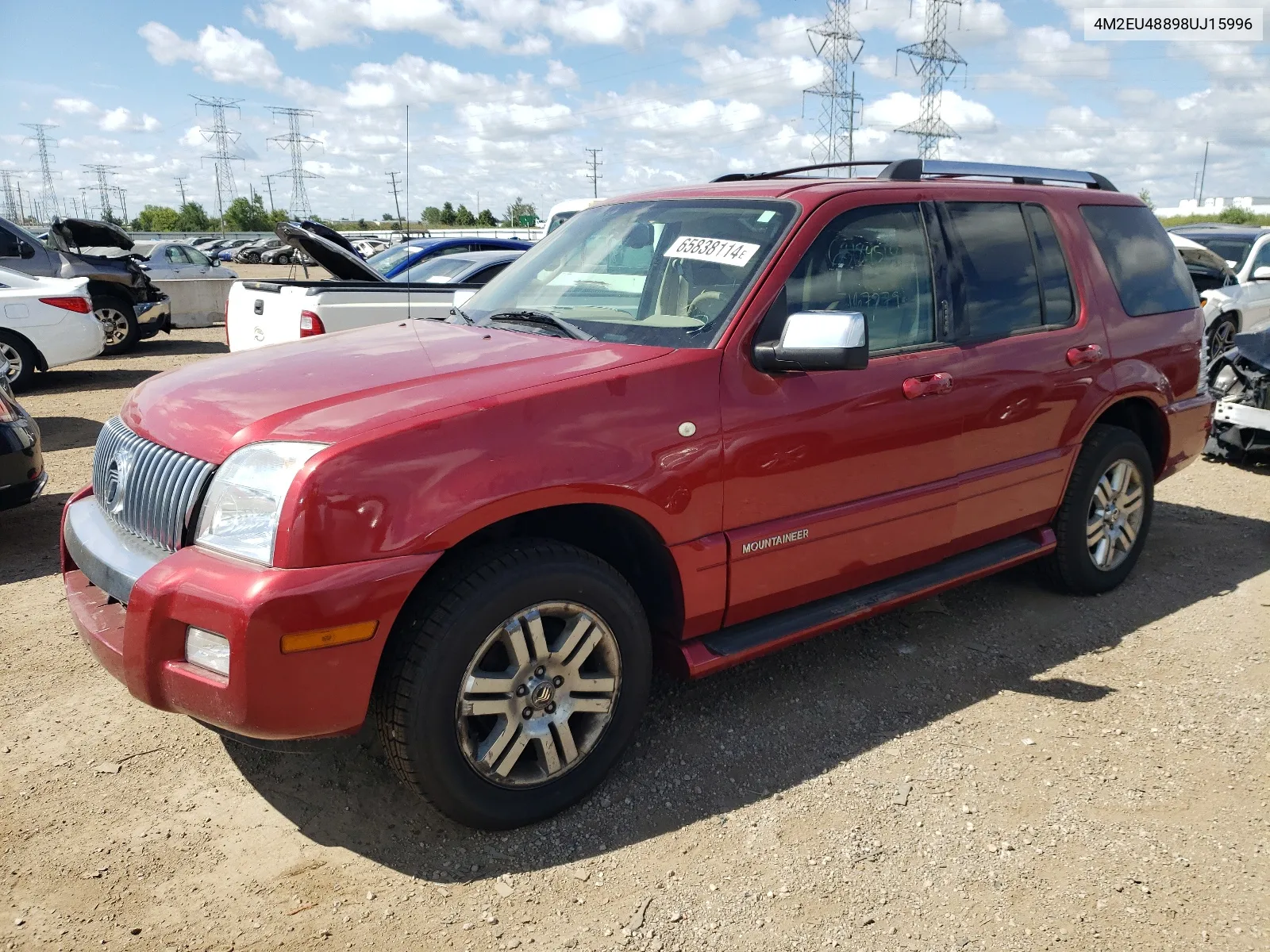 4M2EU48898UJ15996 2008 Mercury Mountaineer Premier