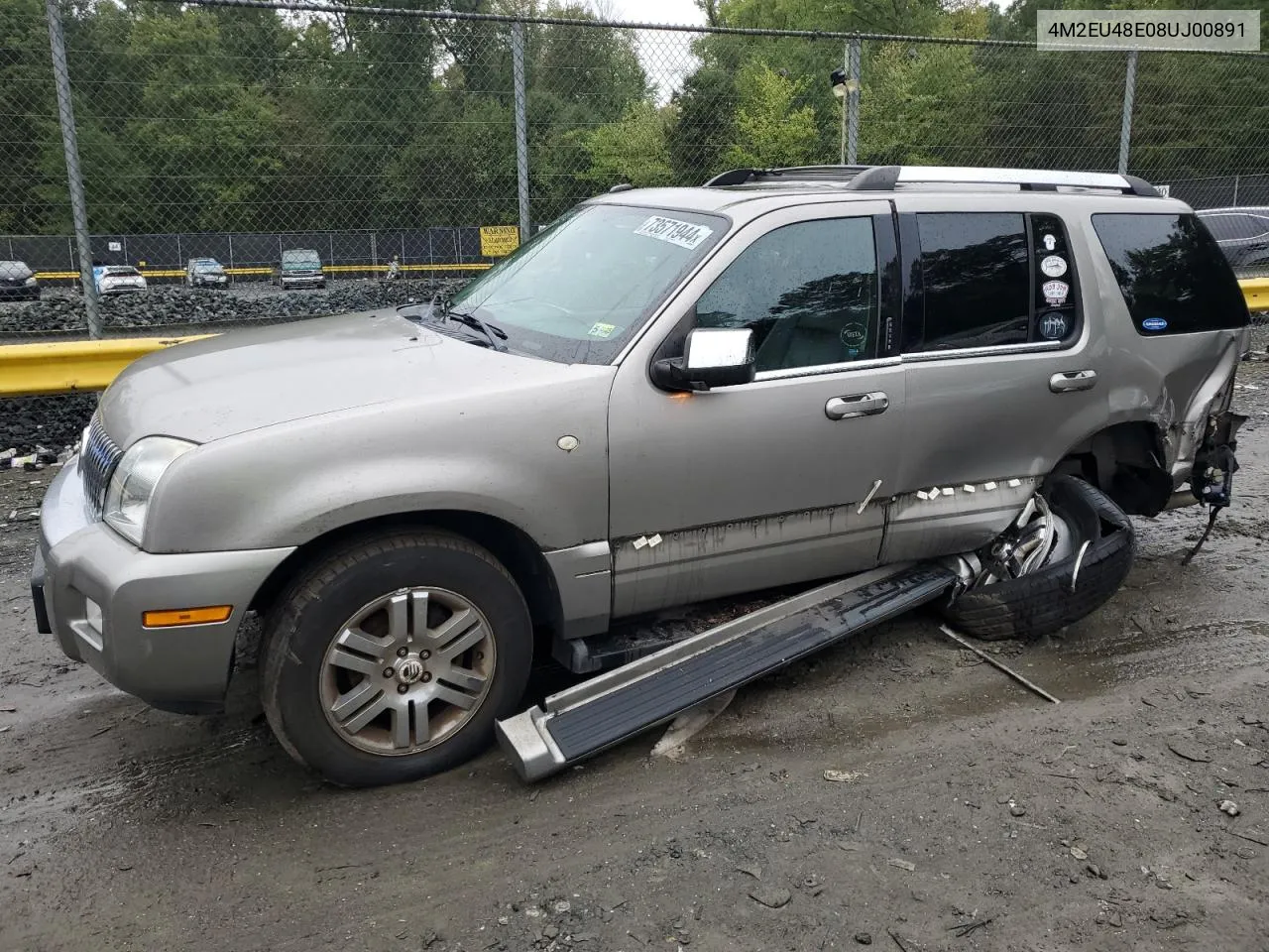 2008 Mercury Mountaineer Premier VIN: 4M2EU48E08UJ00891 Lot: 73571944