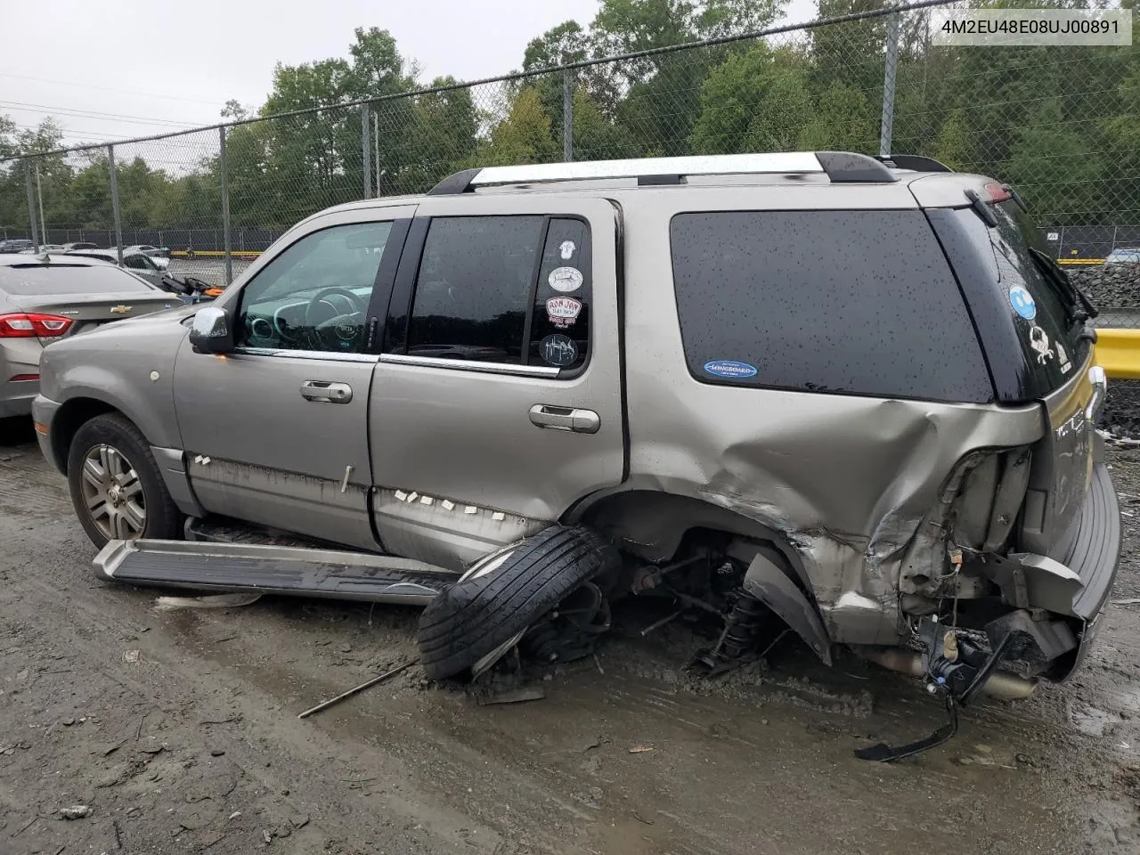 2008 Mercury Mountaineer Premier VIN: 4M2EU48E08UJ00891 Lot: 73571944