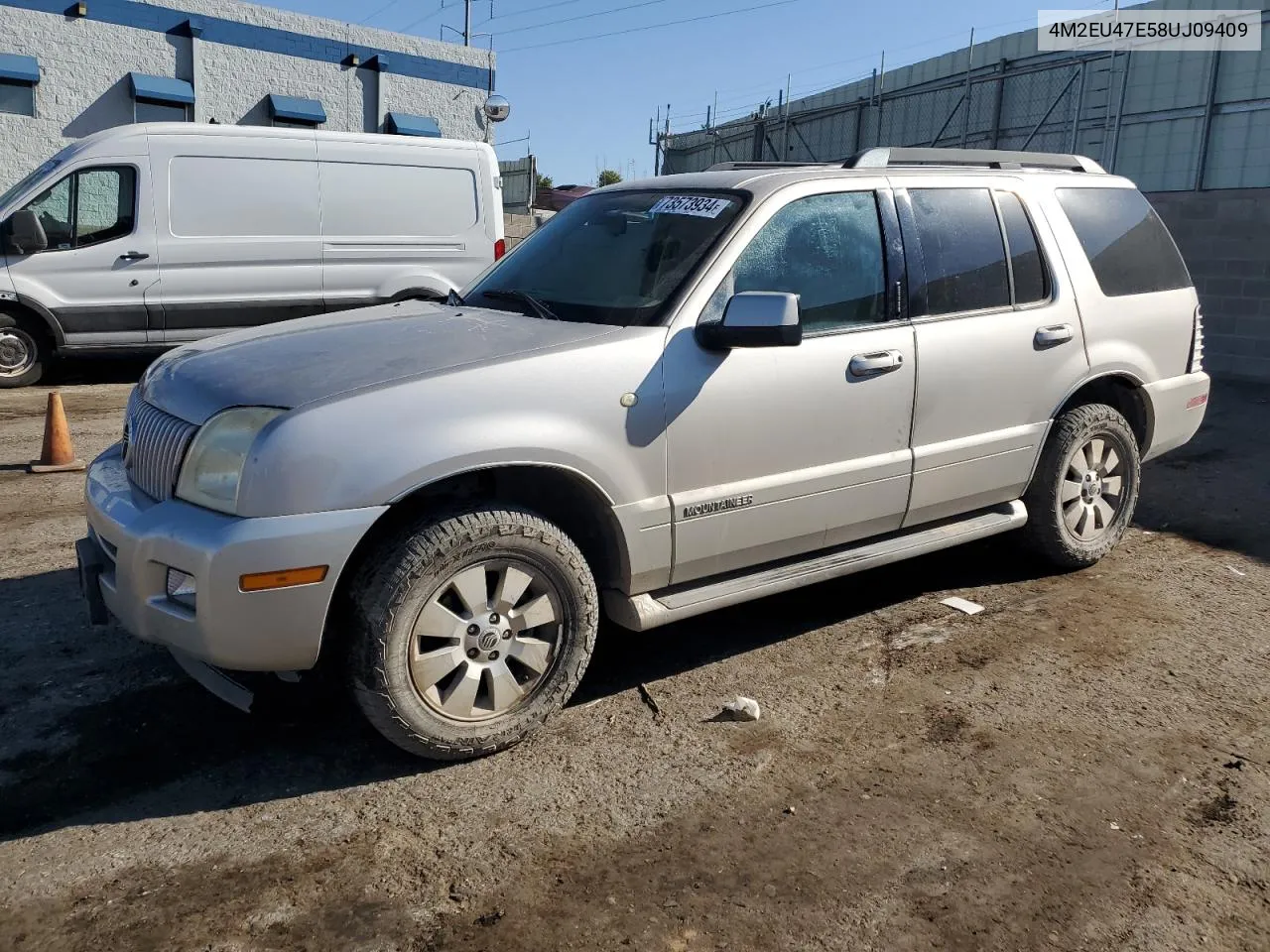 2008 Mercury Mountaineer Luxury VIN: 4M2EU47E58UJ09409 Lot: 73573934