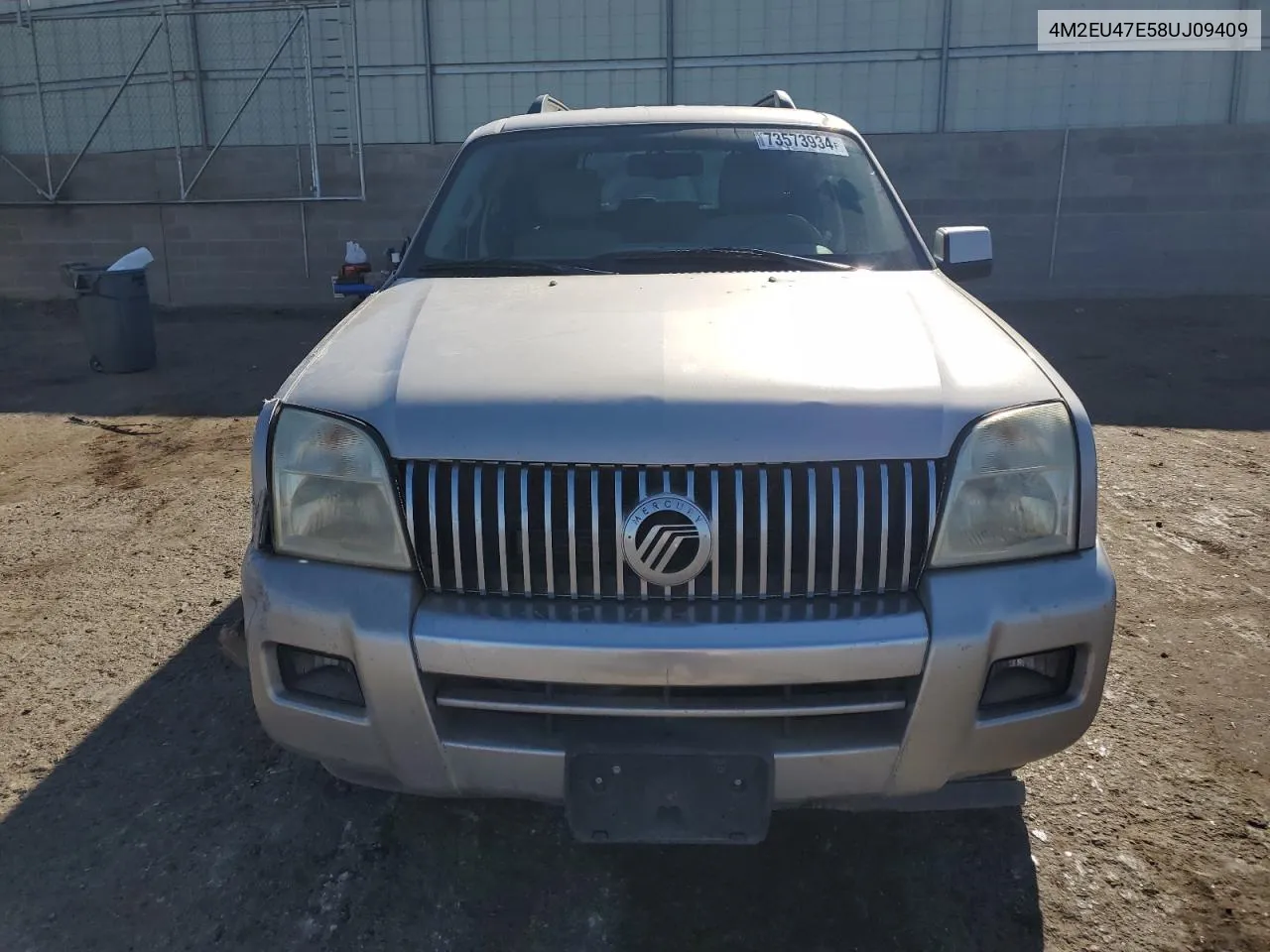 2008 Mercury Mountaineer Luxury VIN: 4M2EU47E58UJ09409 Lot: 73573934