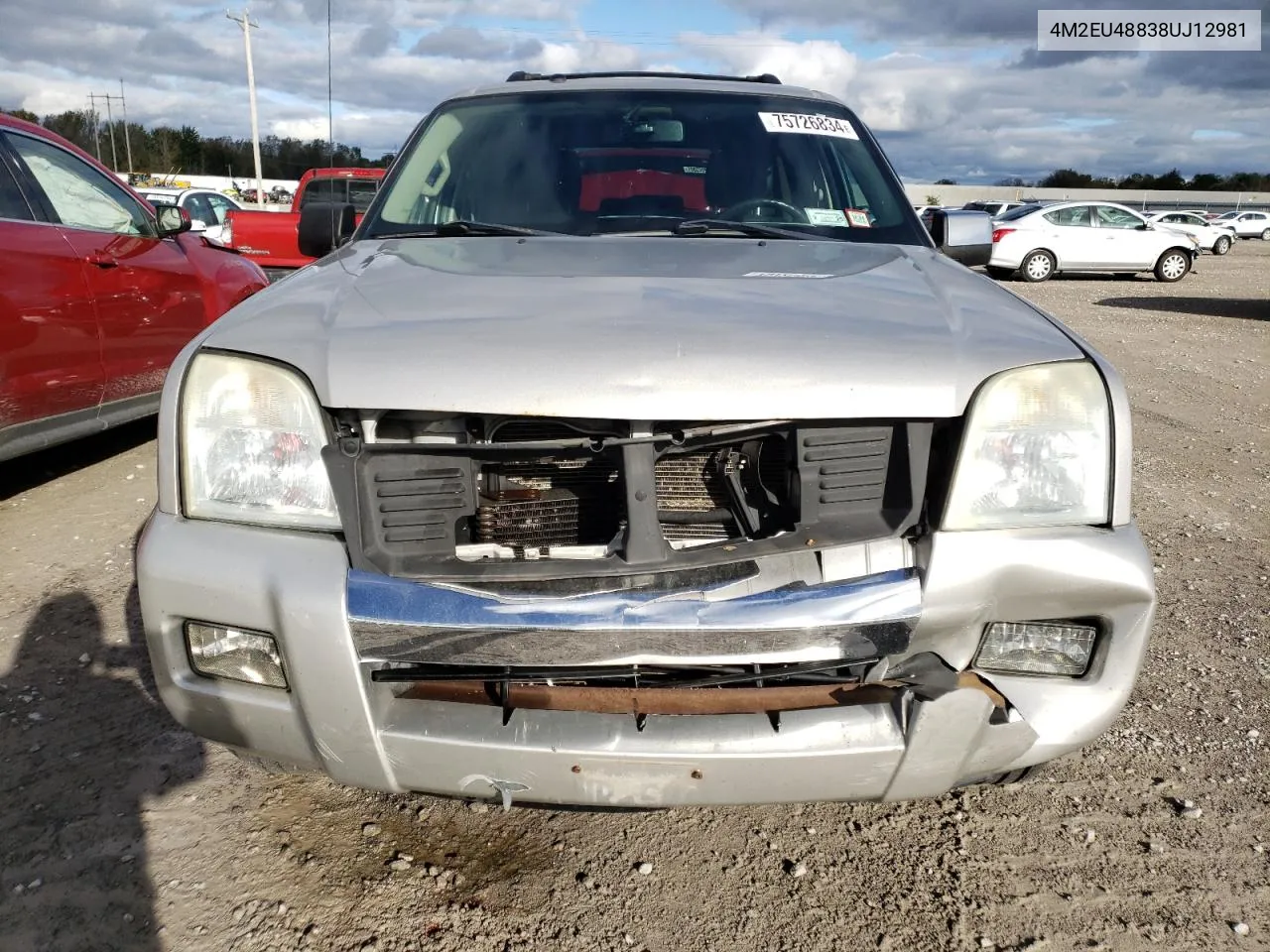 2008 Mercury Mountaineer Premier VIN: 4M2EU48838UJ12981 Lot: 75726834