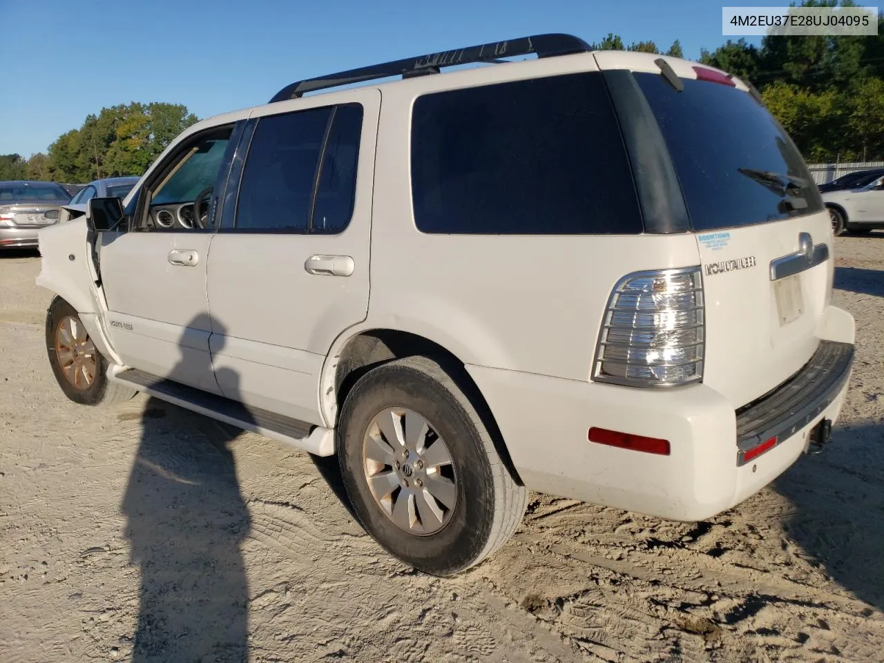 2008 Mercury Mountaineer Luxury VIN: 4M2EU37E28UJ04095 Lot: 75834694