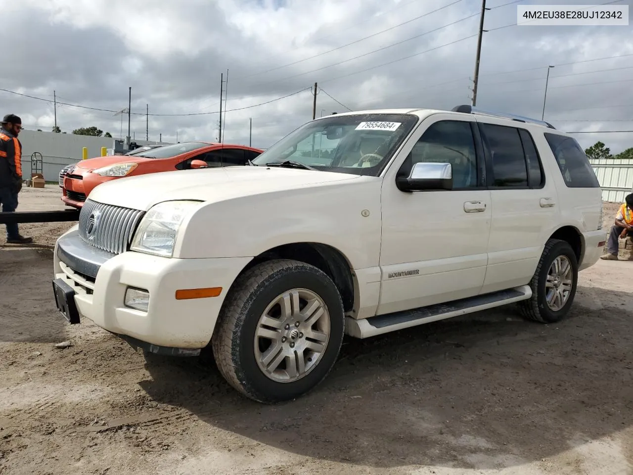 2008 Mercury Mountaineer Premier VIN: 4M2EU38E28UJ12342 Lot: 79554684