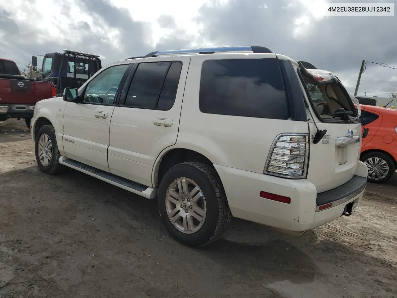 2008 Mercury Mountaineer Premier VIN: 4M2EU38E28UJ12342 Lot: 79554684