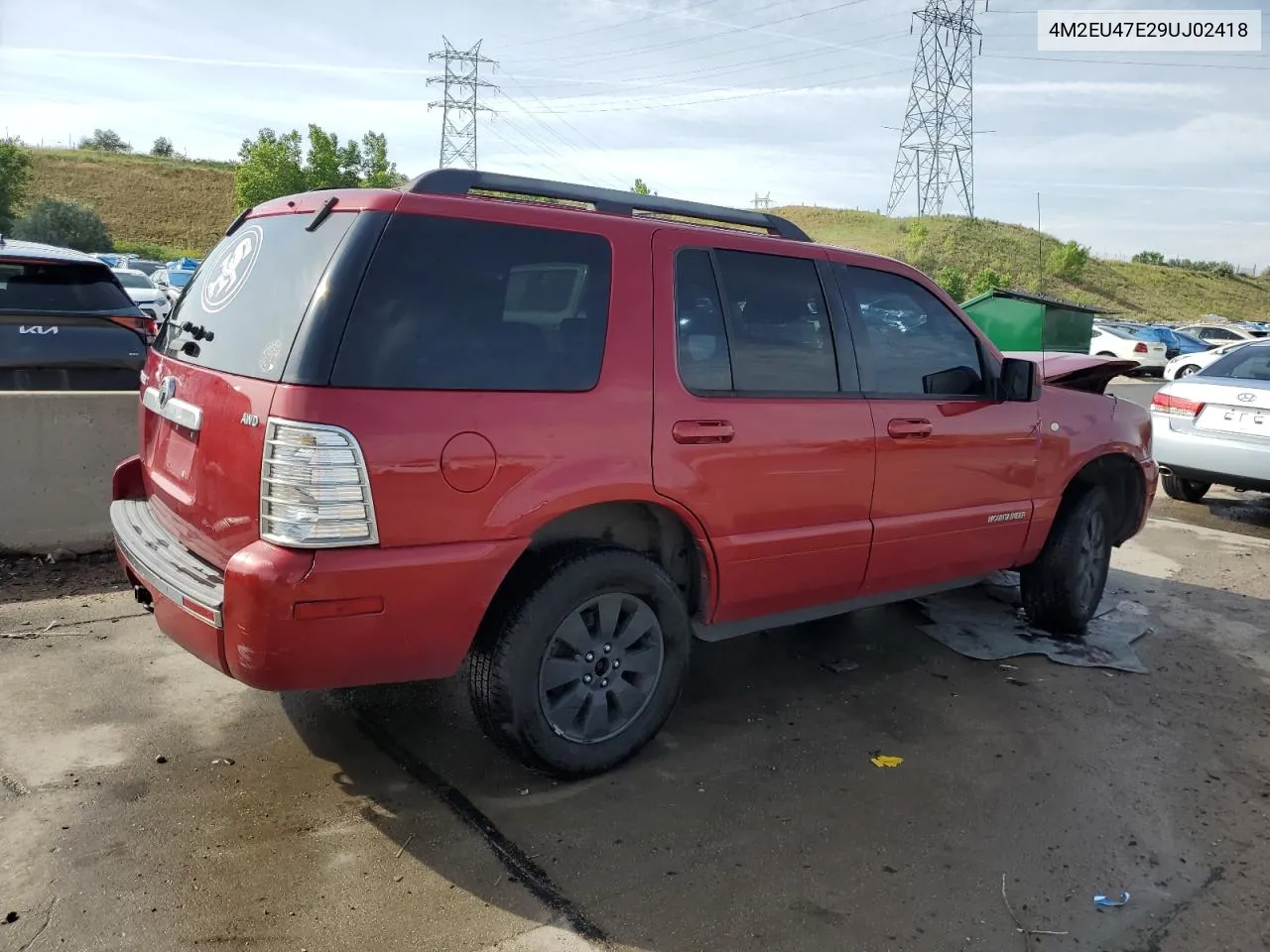 2009 Mercury Mountaineer Luxury VIN: 4M2EU47E29UJ02418 Lot: 58444124