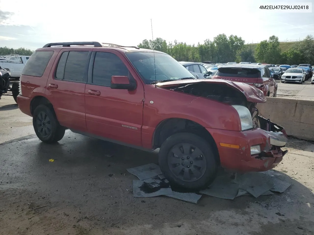 2009 Mercury Mountaineer Luxury VIN: 4M2EU47E29UJ02418 Lot: 58444124