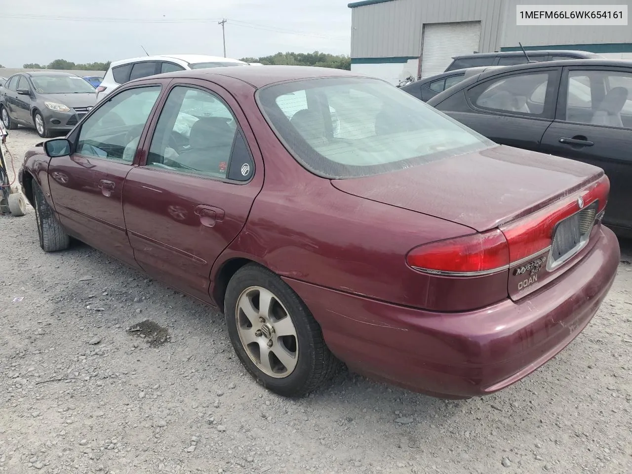 1998 Mercury Mystique Ls VIN: 1MEFM66L6WK654161 Lot: 71925034