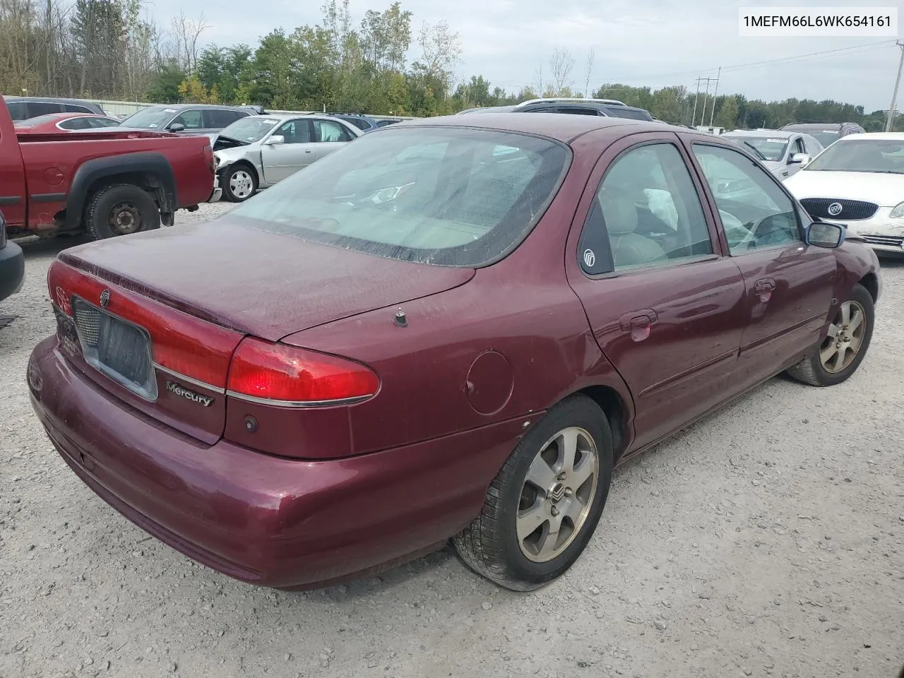 1MEFM66L6WK654161 1998 Mercury Mystique Ls