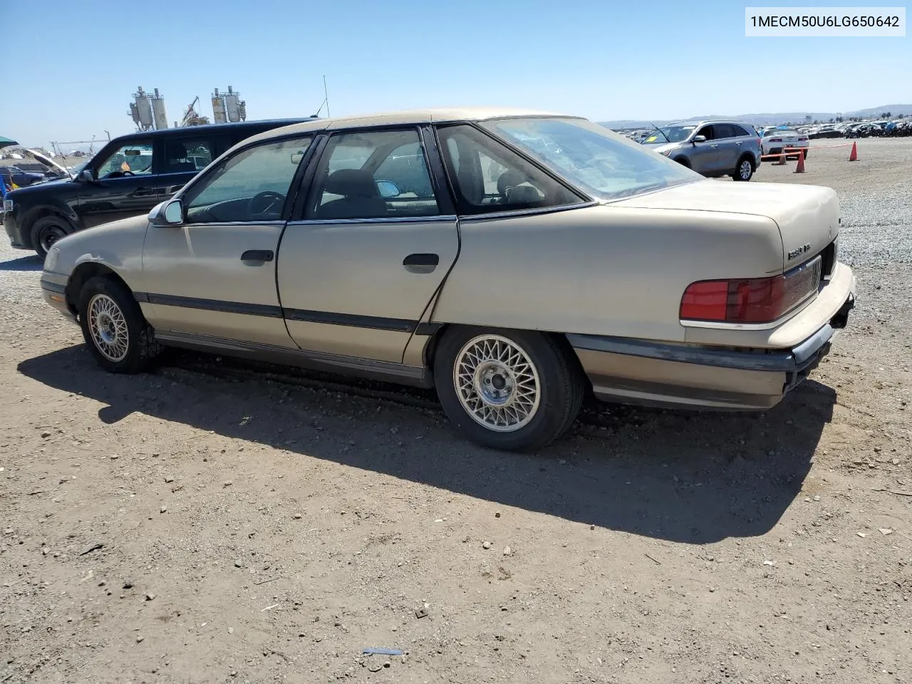 1990 Mercury Sable Gs VIN: 1MECM50U6LG650642 Lot: 68279364