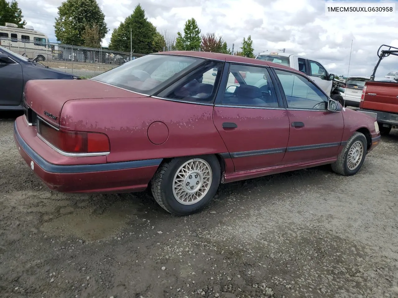 1990 Mercury Sable Gs VIN: 1MECM50UXLG630958 Lot: 71300614