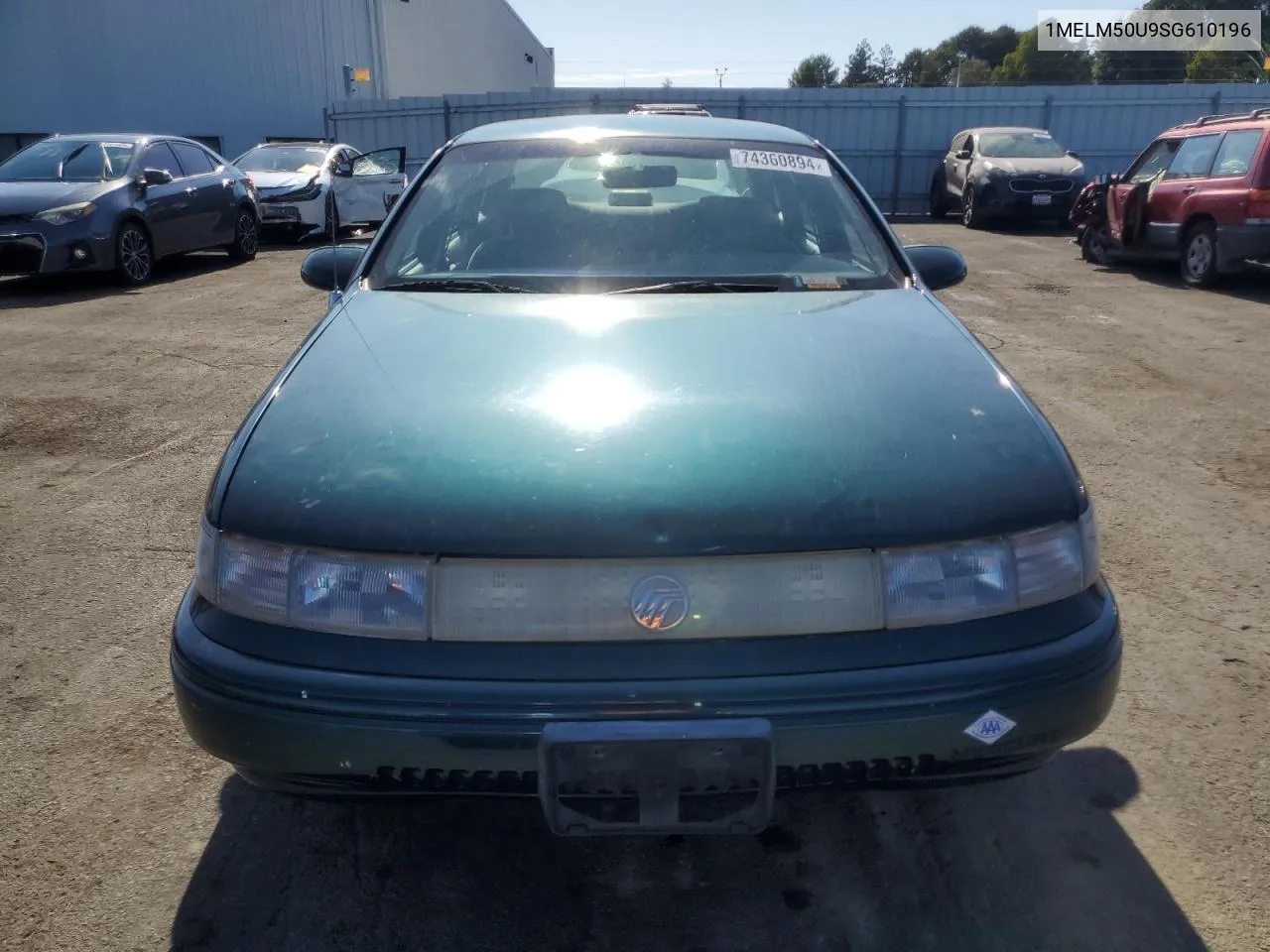 1995 Mercury Sable Gs VIN: 1MELM50U9SG610196 Lot: 74360894