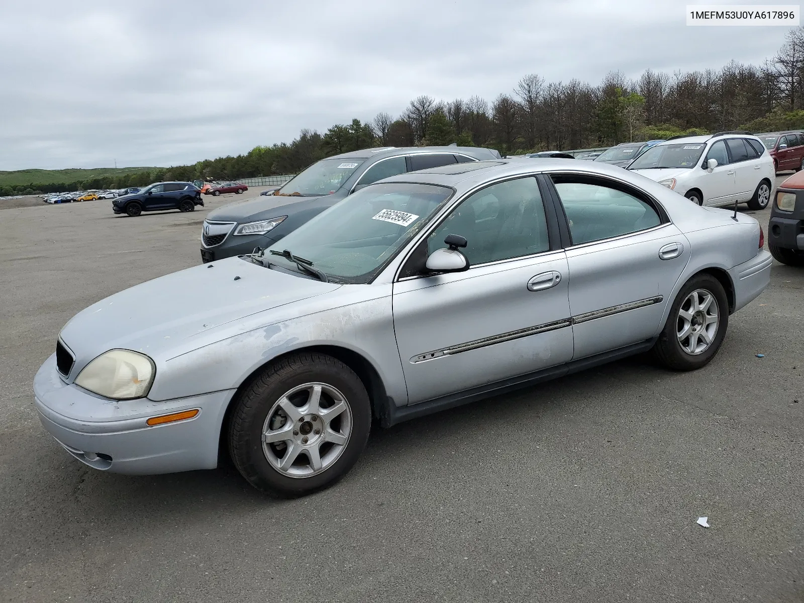 2000 Mercury Sable Ls VIN: 1MEFM53U0YA617896 Lot: 55625994