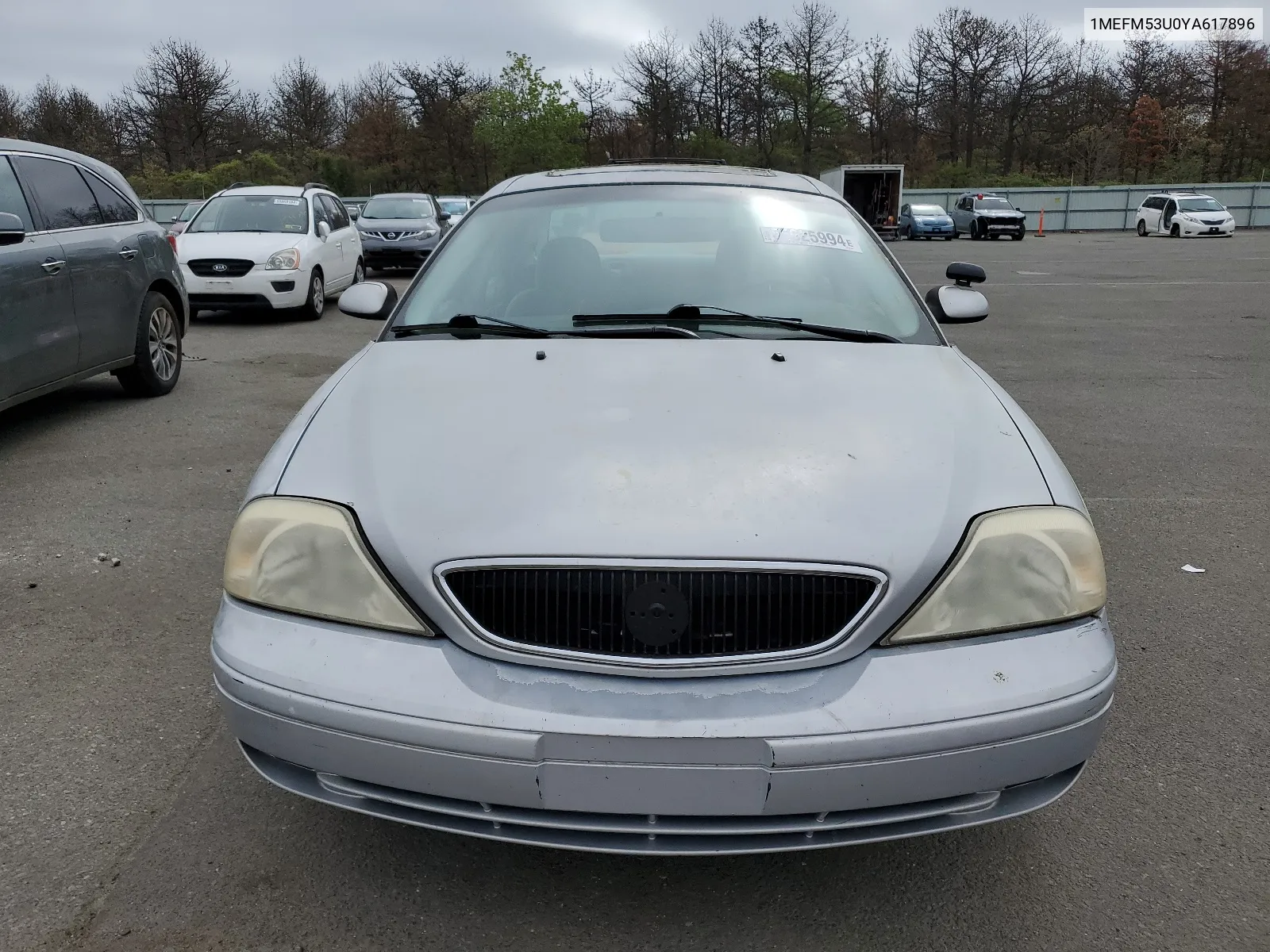 2000 Mercury Sable Ls VIN: 1MEFM53U0YA617896 Lot: 55625994