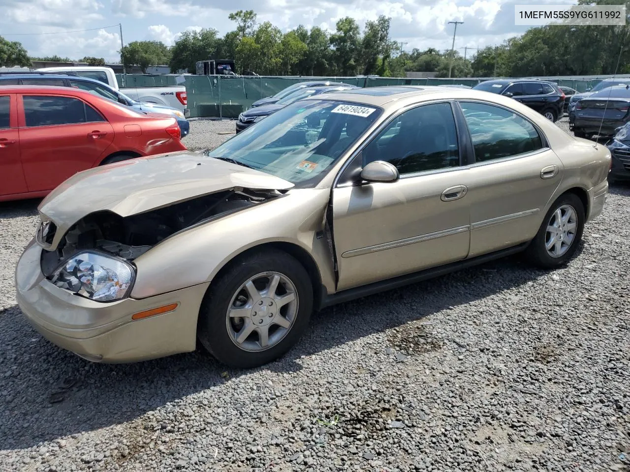 2000 Mercury Sable Ls Premium VIN: 1MEFM55S9YG611992 Lot: 64619034