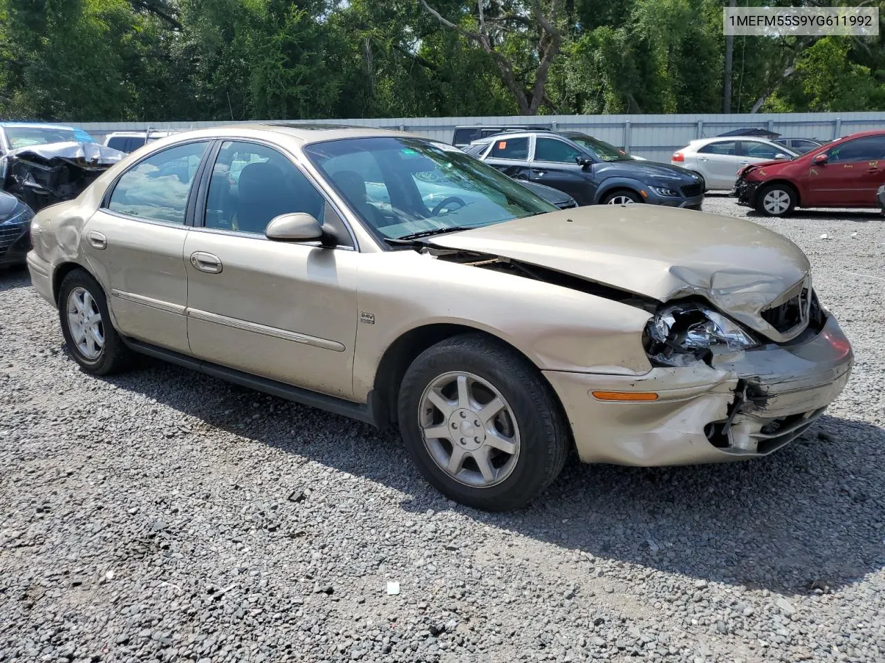 2000 Mercury Sable Ls Premium VIN: 1MEFM55S9YG611992 Lot: 64619034