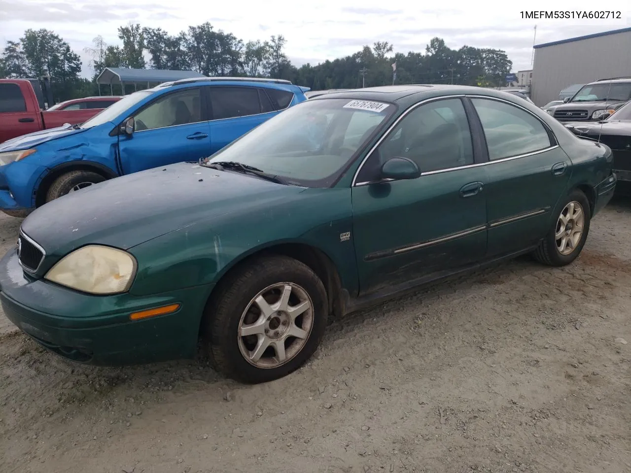 2000 Mercury Sable Ls VIN: 1MEFM53S1YA602712 Lot: 65767904