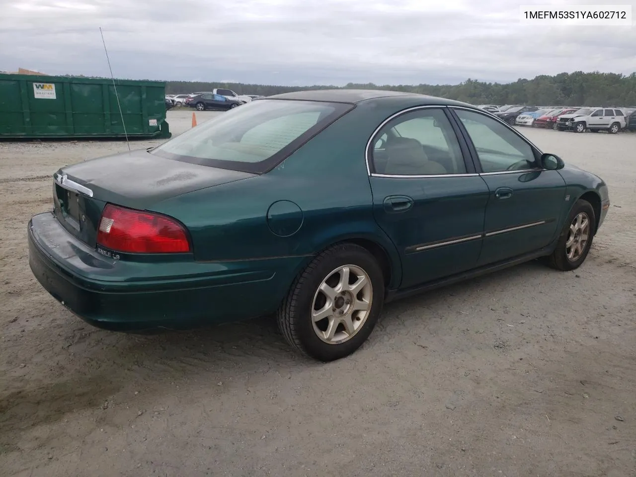 2000 Mercury Sable Ls VIN: 1MEFM53S1YA602712 Lot: 65767904