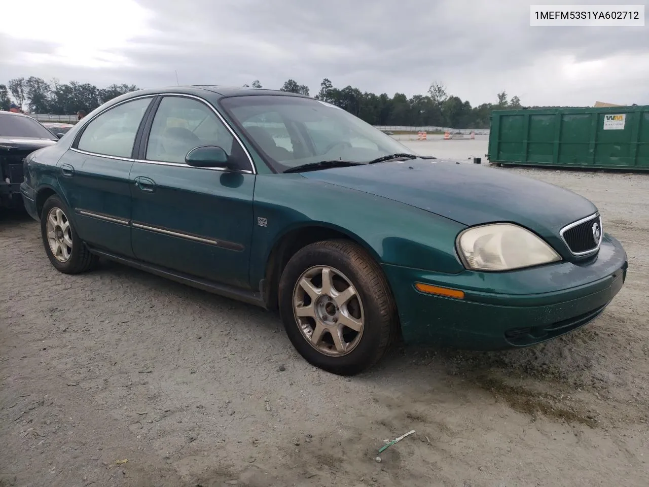 2000 Mercury Sable Ls VIN: 1MEFM53S1YA602712 Lot: 65767904