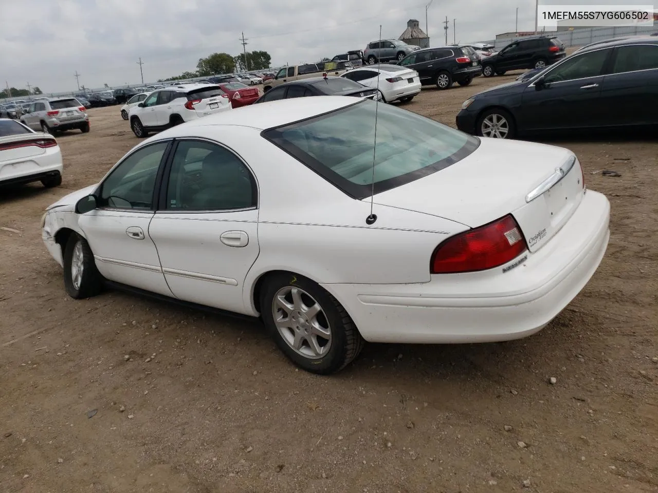 2000 Mercury Sable Ls Premium VIN: 1MEFM55S7YG606502 Lot: 66350534