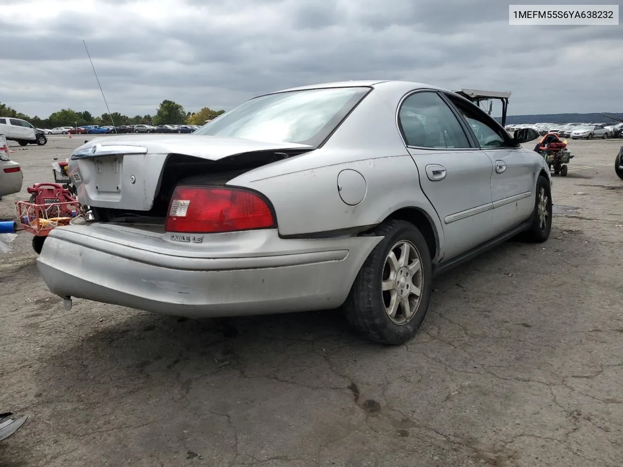 2000 Mercury Sable Ls Premium VIN: 1MEFM55S6YA638232 Lot: 72992494