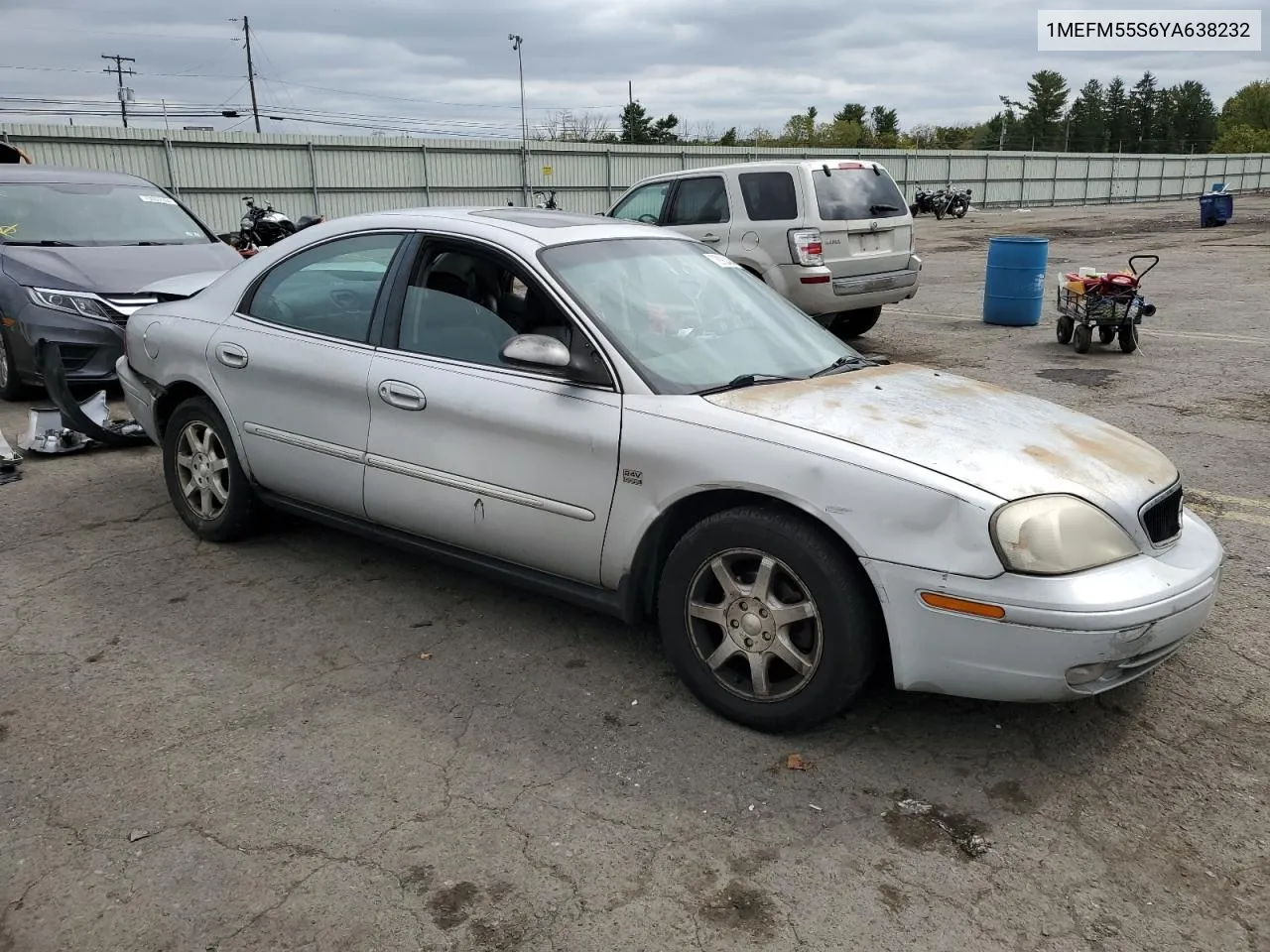 2000 Mercury Sable Ls Premium VIN: 1MEFM55S6YA638232 Lot: 72992494