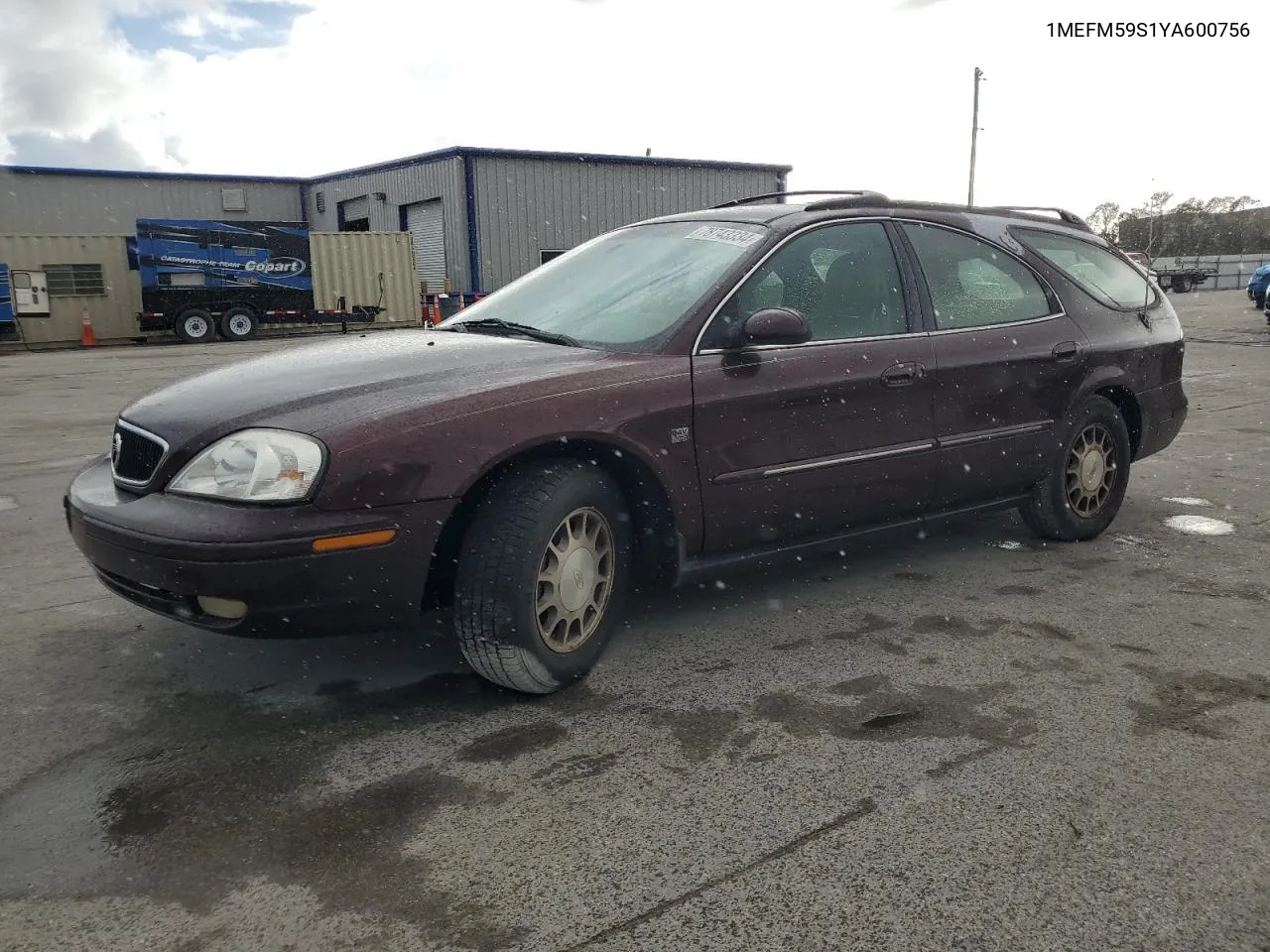 2000 Mercury Sable Ls Premium VIN: 1MEFM59S1YA600756 Lot: 78743334