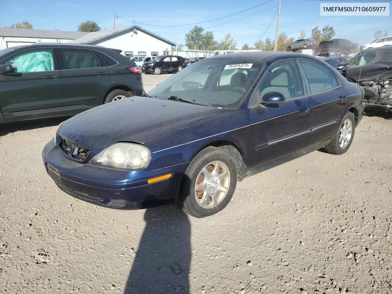 2001 Mercury Sable Gs VIN: 1MEFM50U71G605977 Lot: 76305324