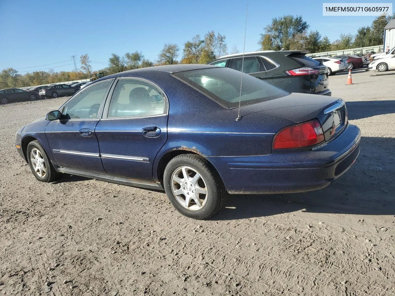 2001 Mercury Sable Gs VIN: 1MEFM50U71G605977 Lot: 76305324