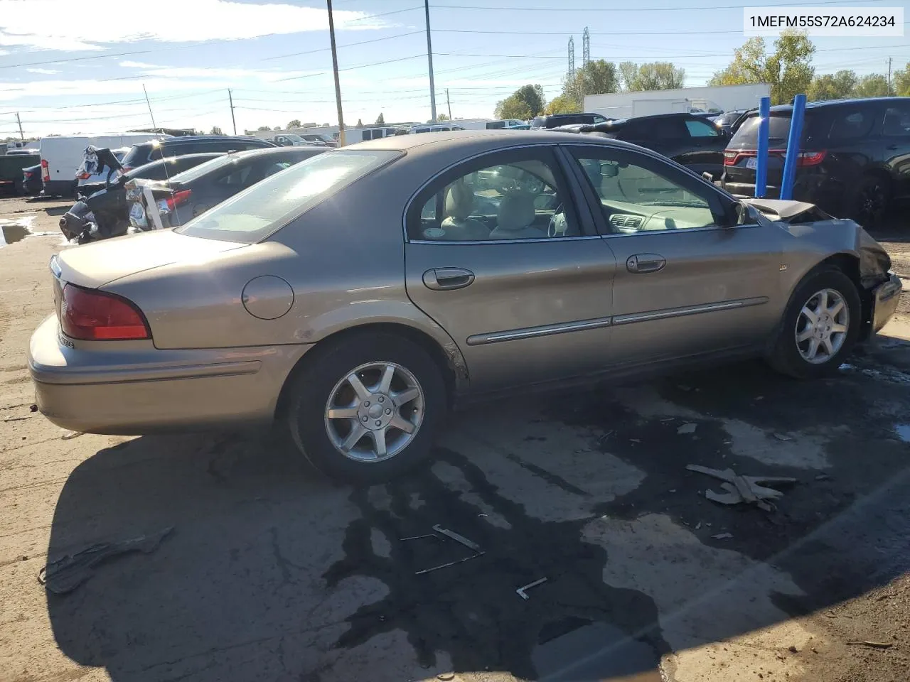 2002 Mercury Sable Ls Premium VIN: 1MEFM55S72A624234 Lot: 73710224