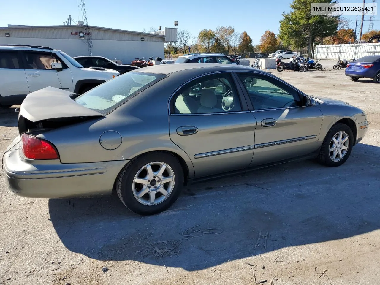 2002 Mercury Sable Gs VIN: 1MEFM50U12G635431 Lot: 76234164