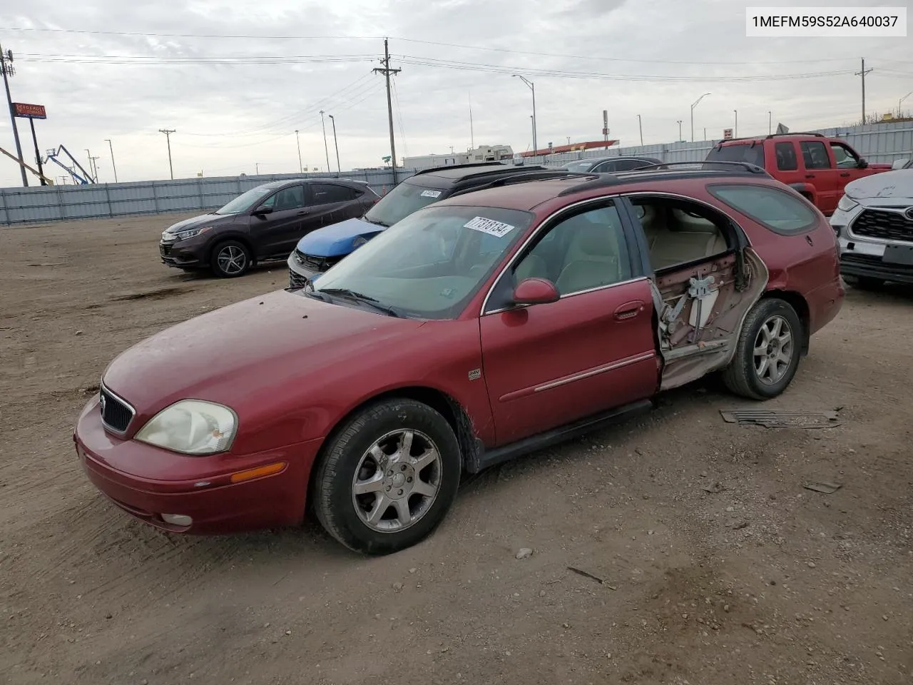 2002 Mercury Sable Ls Premium VIN: 1MEFM59S52A640037 Lot: 77318134