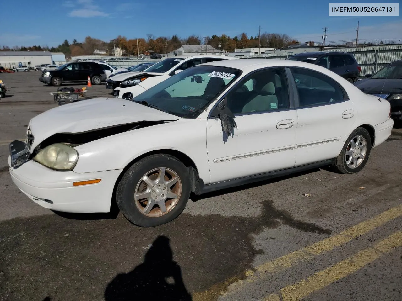 2002 Mercury Sable Gs VIN: 1MEFM50U52G647131 Lot: 78259534