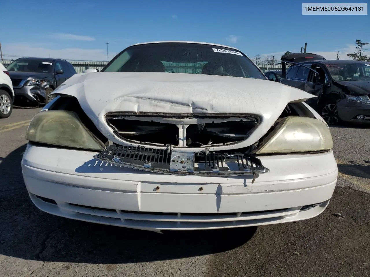 2002 Mercury Sable Gs VIN: 1MEFM50U52G647131 Lot: 78259534