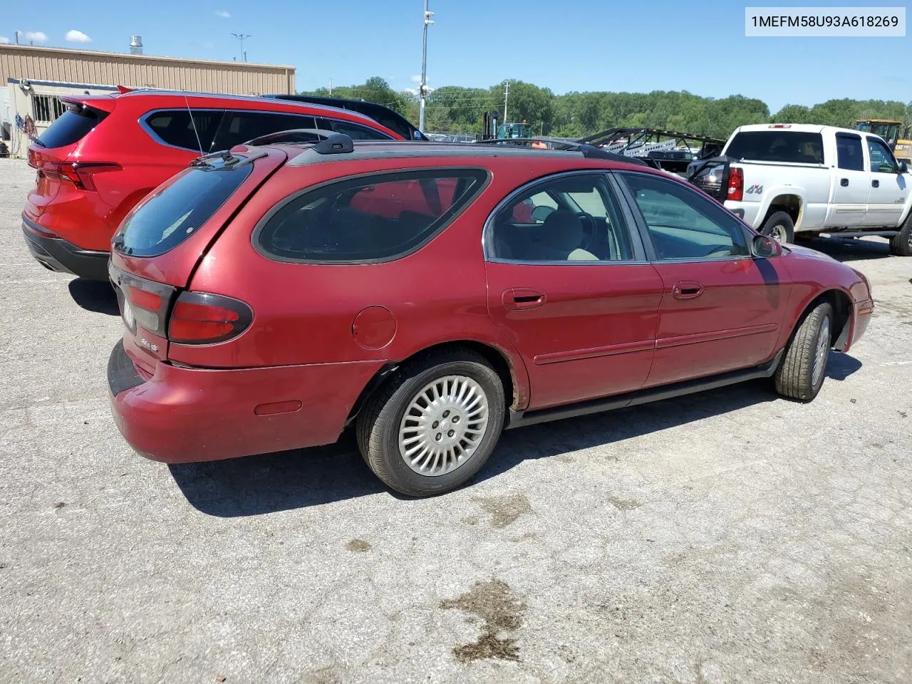 2003 Mercury Sable Gs VIN: 1MEFM58U93A618269 Lot: 58146524